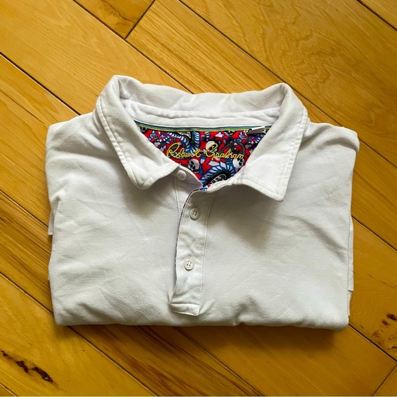 ROBERT Graham Polo Shirt | White - Picture 3 of 7
